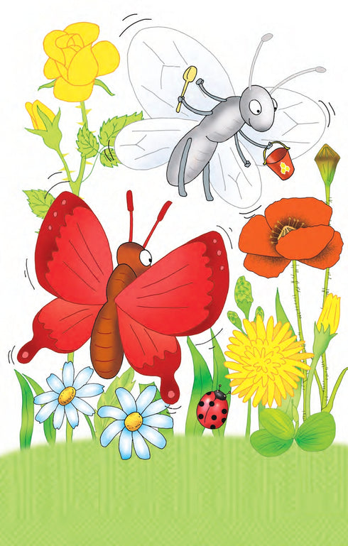 2 - I read with help. Three butterflies