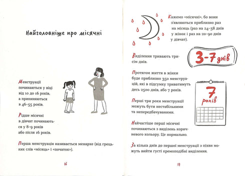 Sin faros sobre la primera menstruación