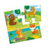 Reusable water coloring puzzle. Forest animals