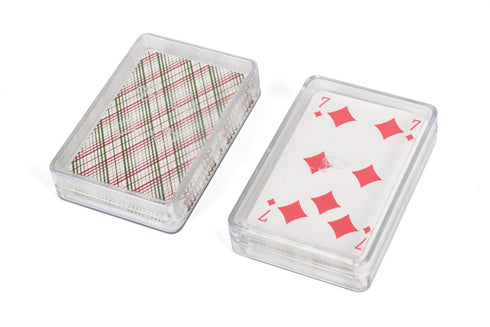 Cartas de juego en caja
