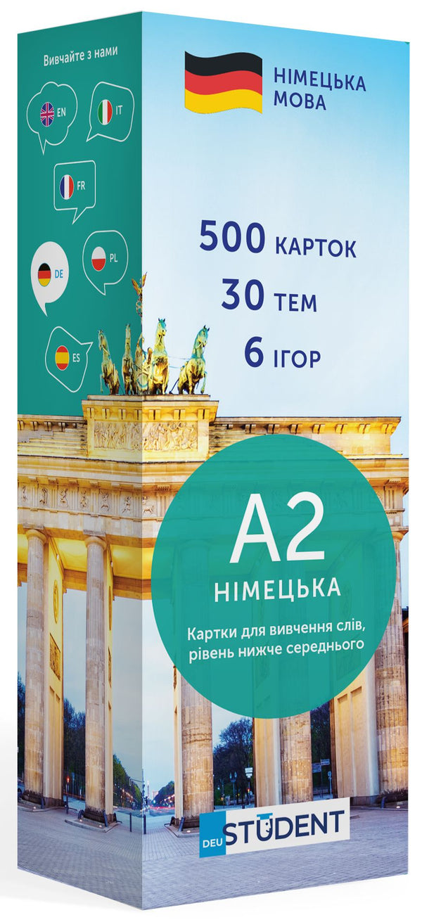 Tarjetas de vocabulario, nivel intermedio bajo. alemán A2