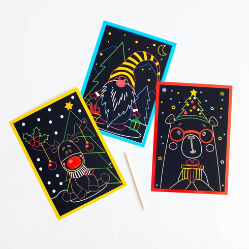 Grabados en color y páginas para colorear. Año Nuevo