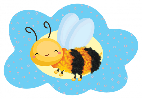 Mis peluditos: la abeja — kit de bordado (edición ucraniana)