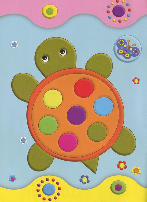 Pegatinas de desarrollo para bebés. Pavo real