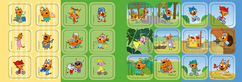 Tres gatos. Dibujos para colorear de aventuras. ¡Juntos es más divertido!