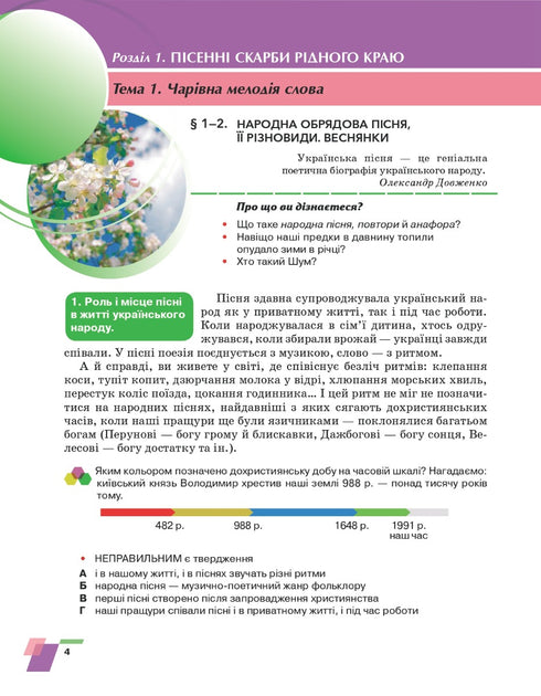 Literatura ucraniana. Libro de texto. 6º grado