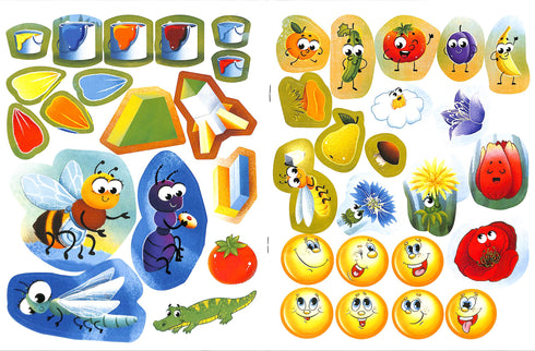 Reading with Stickers. Colorful Stories