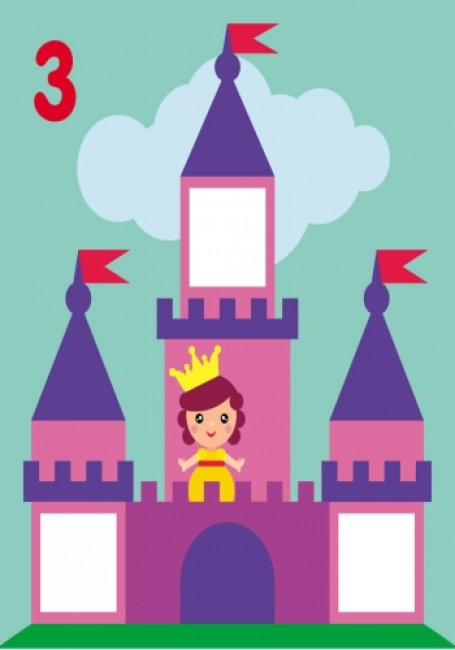 Мозаїка з наліпок. Для дітей від 3 років. Квадратики