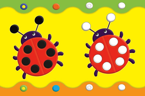 Pegatinas educativas para bebés. Mariposa